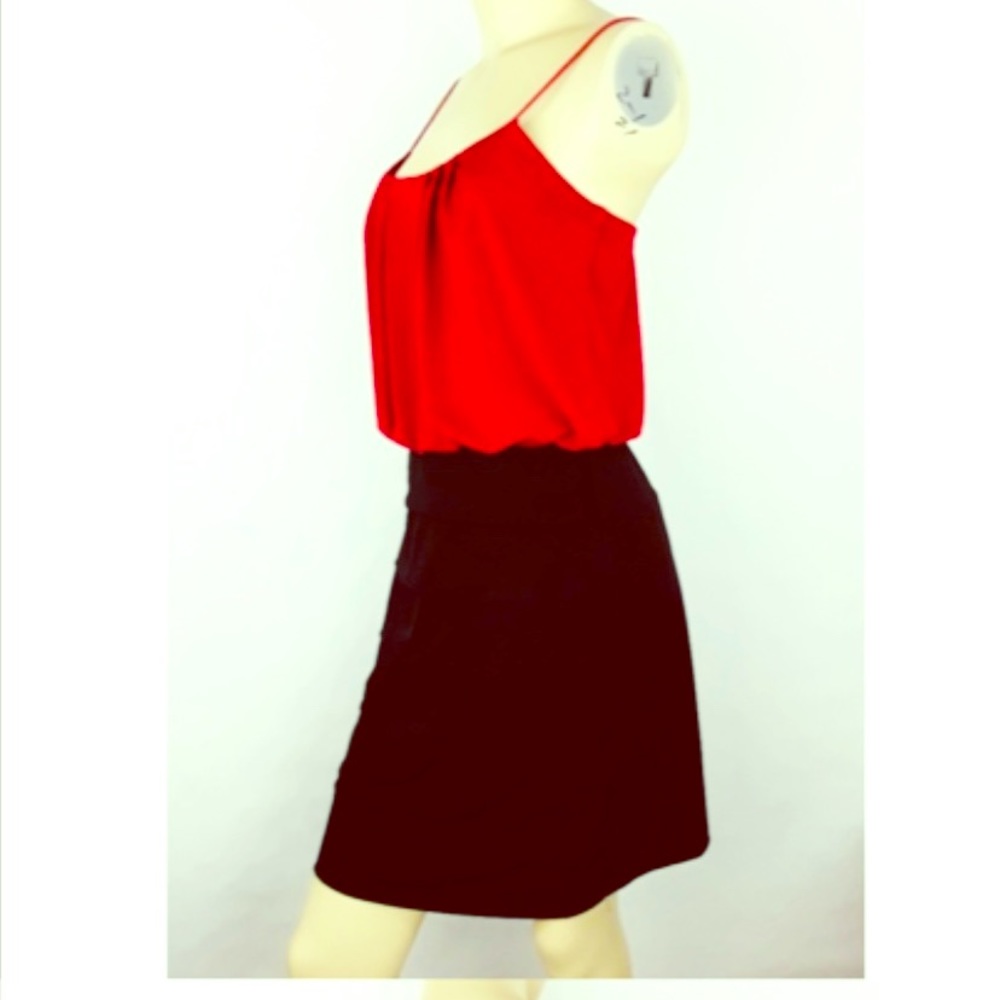 Gorgeous Scarlet red and black cocktail/work dress